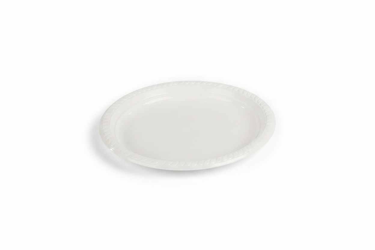 צלחת צבעונית 7 /לבן