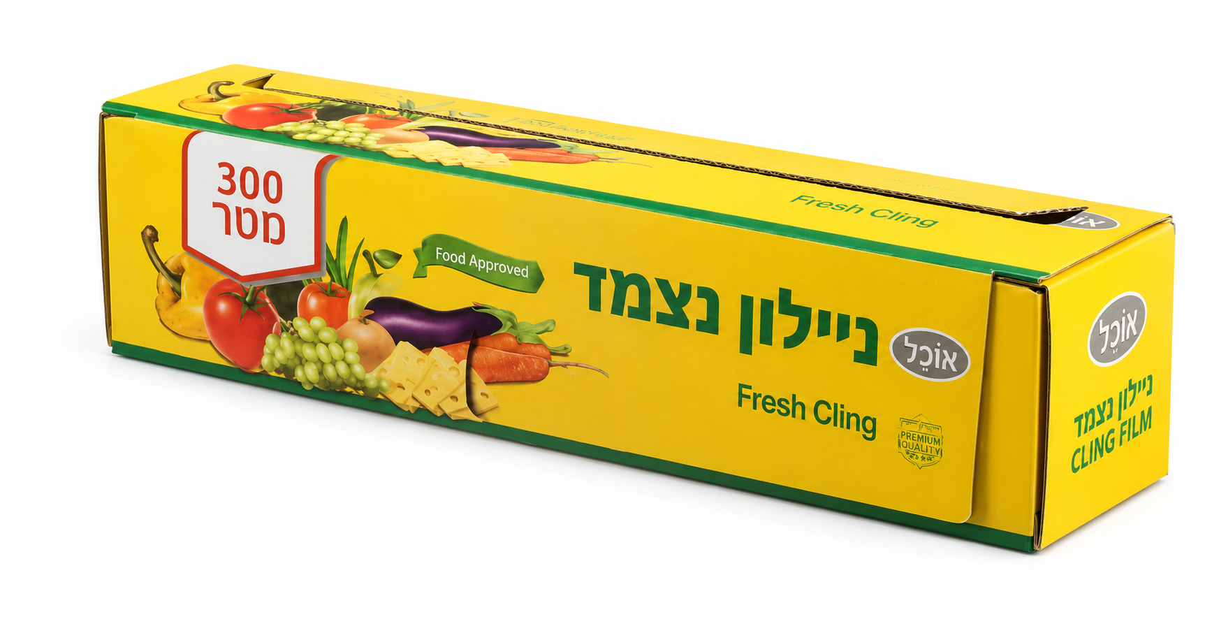 ניילון נצמד ברוחב 30 ס"מ — גליל 300 מטר